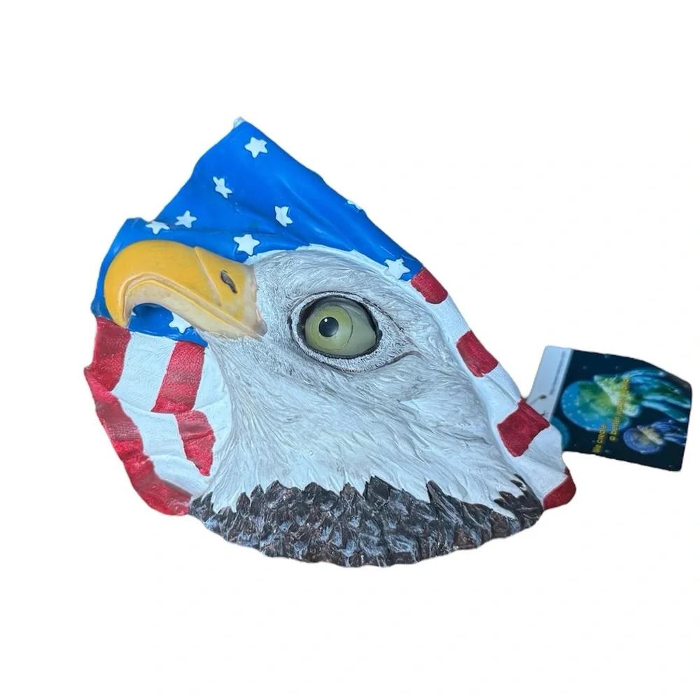 Patriotic Eagle Aquarium Ornament